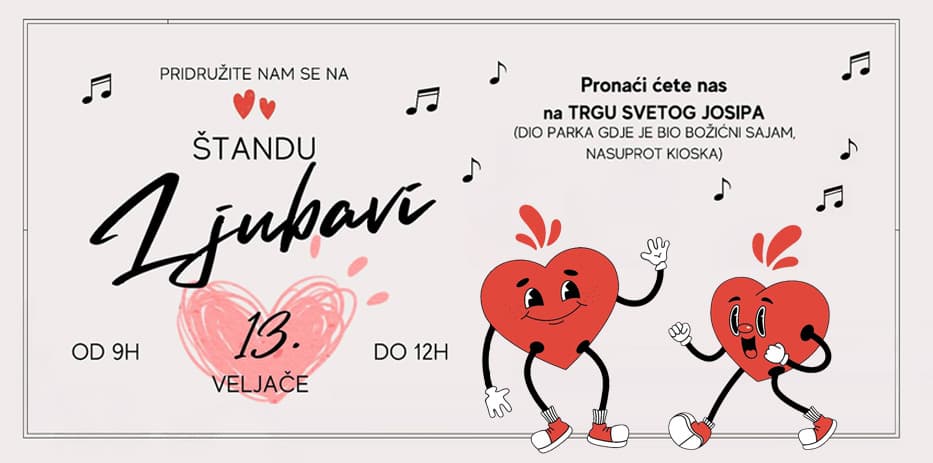 Udruga Vretenac iz Slatine i ove godine obilježava Dan zaljubljenih na poseban i human način