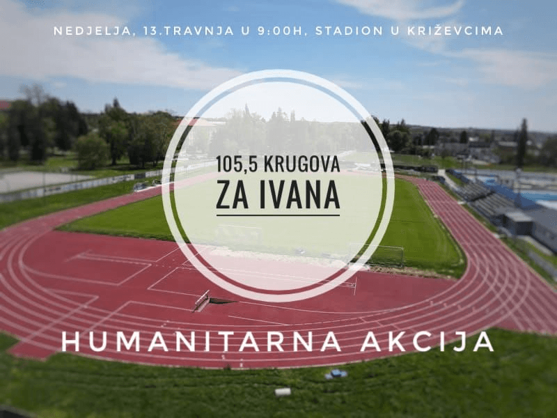 Zavrtimo 105,5 krugova za Ivana - Humanitarna utrka u Križevcima za nabavku terapeutskog odijela