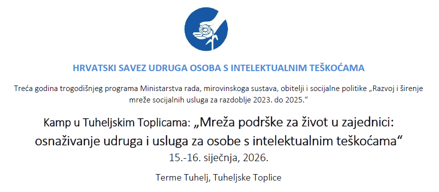 Mreža podrške za život u zajednici: osnaživanje udruga i usluga za osobe s intelektualnim teškoćama