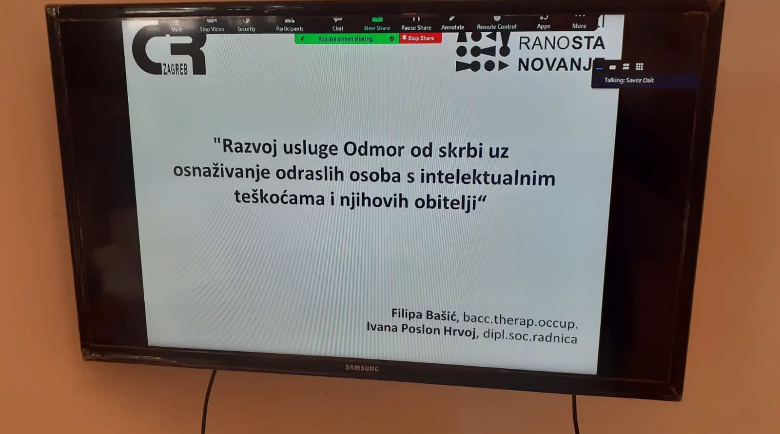 Razvoj usluge Odmor od skrbi uz osnaživanje odraslih osoba s intelektualnim teškoćama i njihovih obitelji