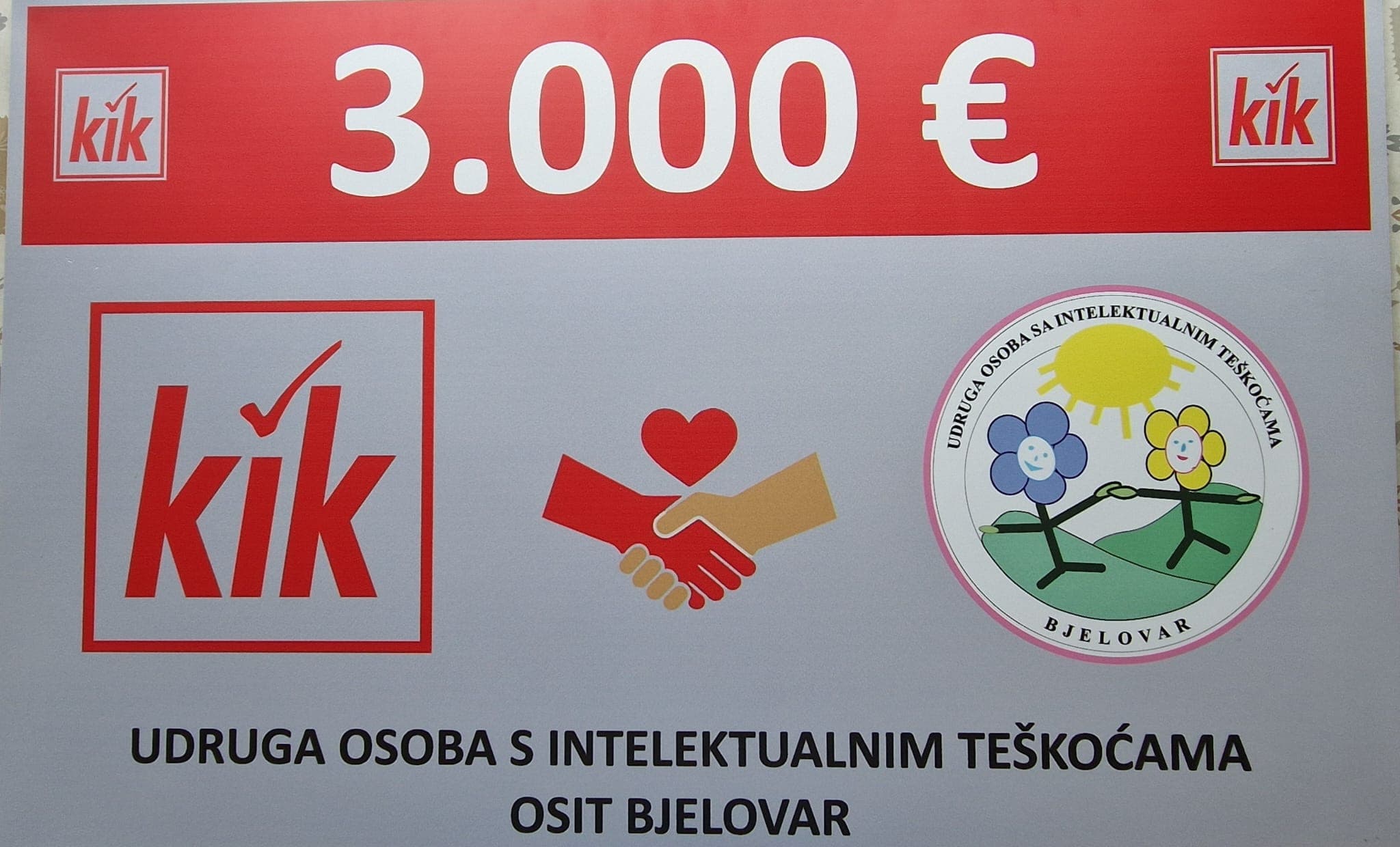Prepoznat rad Udruge OSIT Bjelovar - KiK donirao povodom otvorenja svoje nove trgovine u Bjelovaru - slika 1