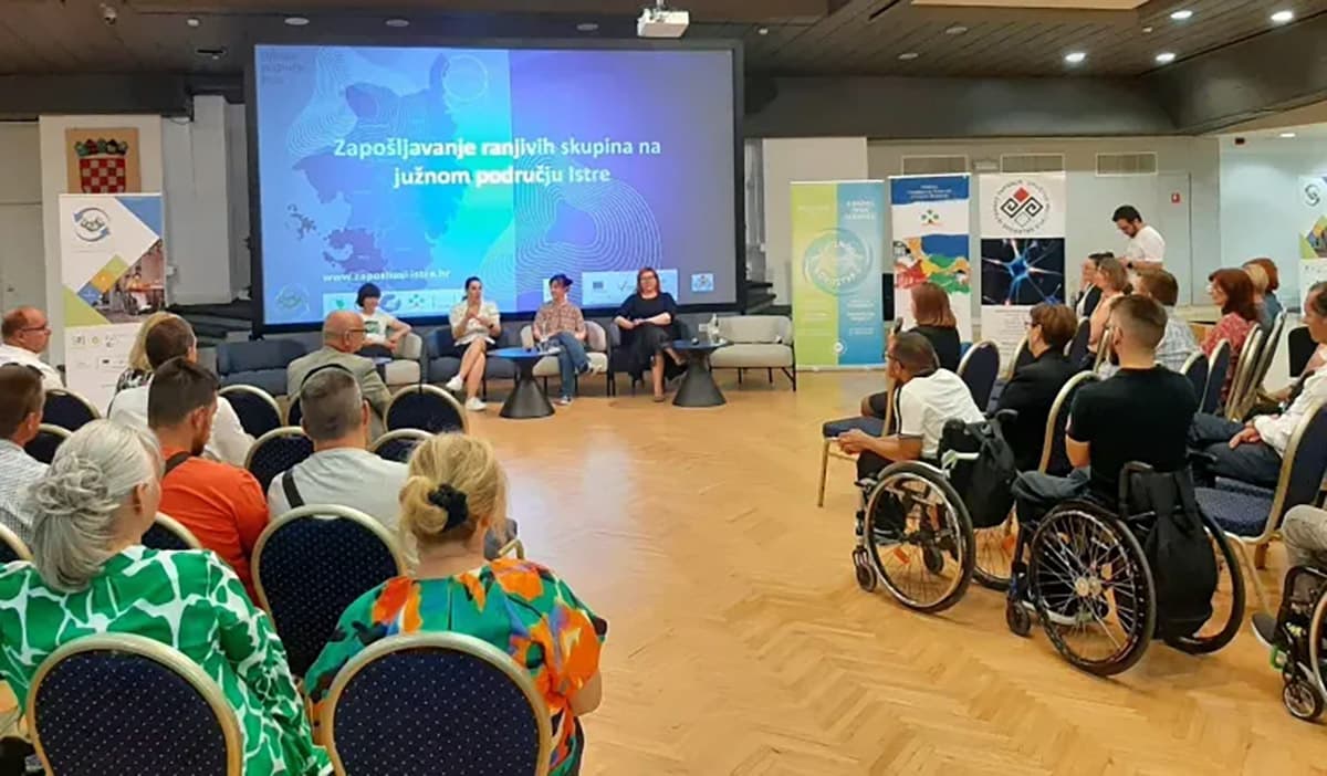 Završna konferencija projekta “Razvoj i podrška razvoju održivih modela zapošljavanja ranjivih skupina na Urbanom području Pula - Završna konferencija projekta”