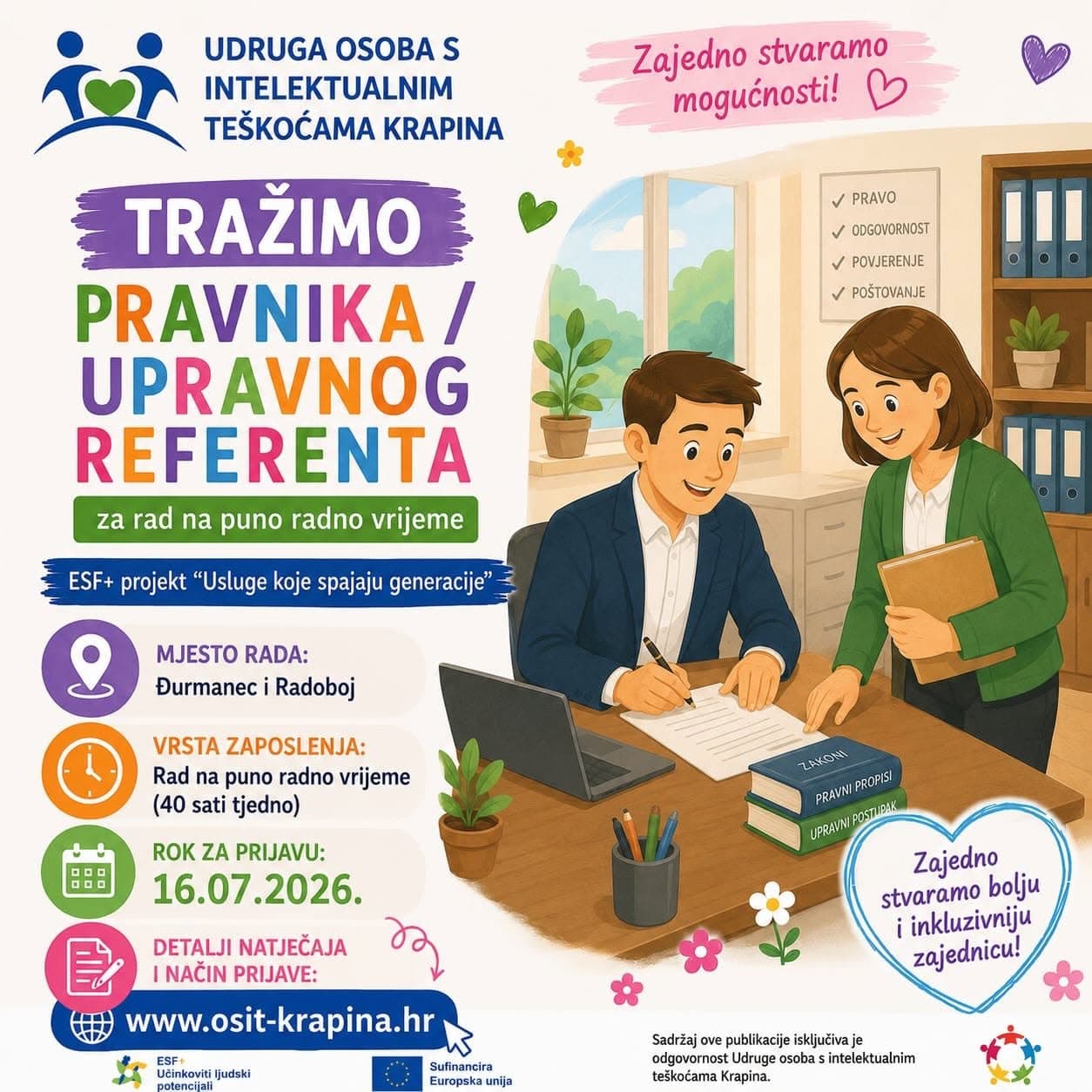 Udruga iz Krapine provodi veliki europski projekt: „Želimo da naše osobe budu uključene, vidljive i ravnopravne” - slika 1