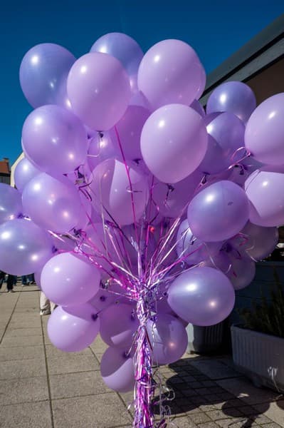Daruvar obojan u ljubičasto: Obilježen Dan rijetkih bolesti, u zrak poletjelo 200 balona