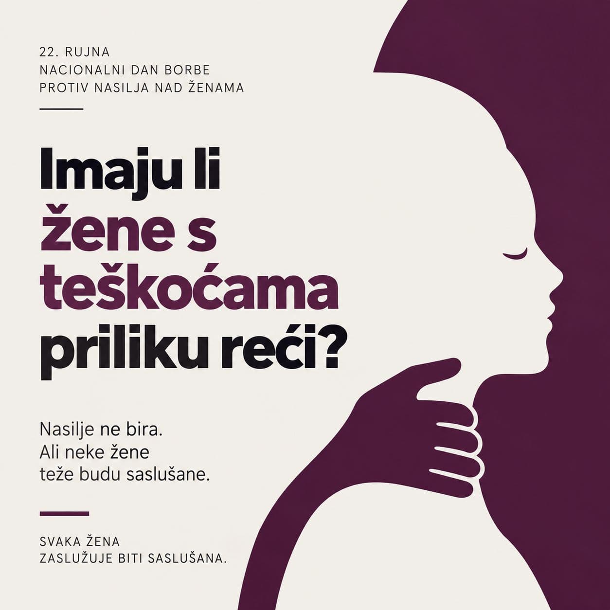 Imaju li žene s teškoćama priliku reći: „I meni se dogodilo“?