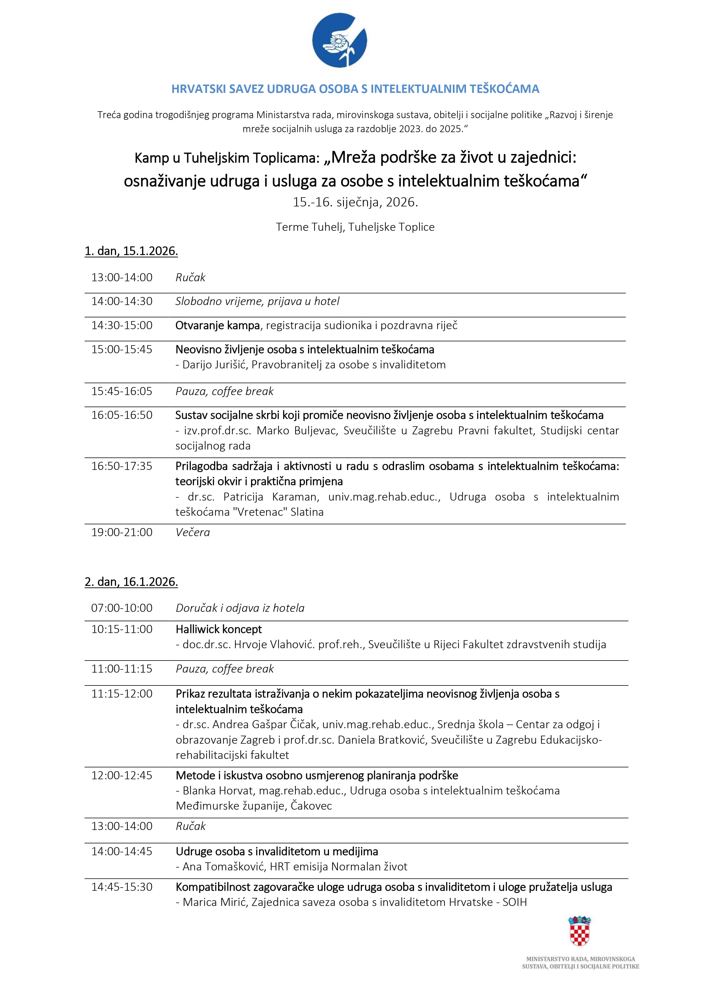 Mreža podrške za život u zajednici: osnaživanje udruga i usluga za osobe s intelektualnim teškoćama - slika 1