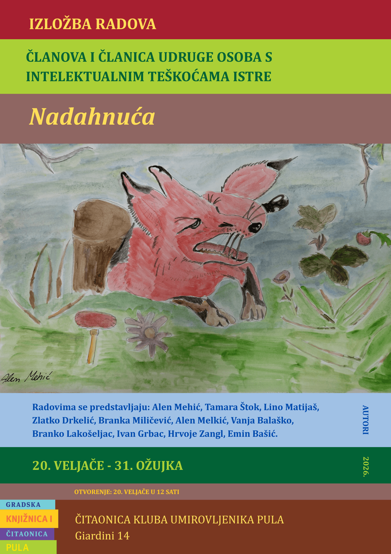 Izložba „Nadahnuća“ Udruge osoba s intelektualnim teškoćama Istre - slika 1